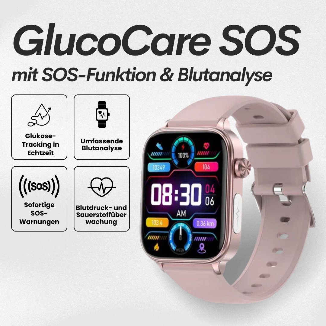 GlucoCare SOS – Smartwatch mit SOS-Funktion & Sturzerkennung