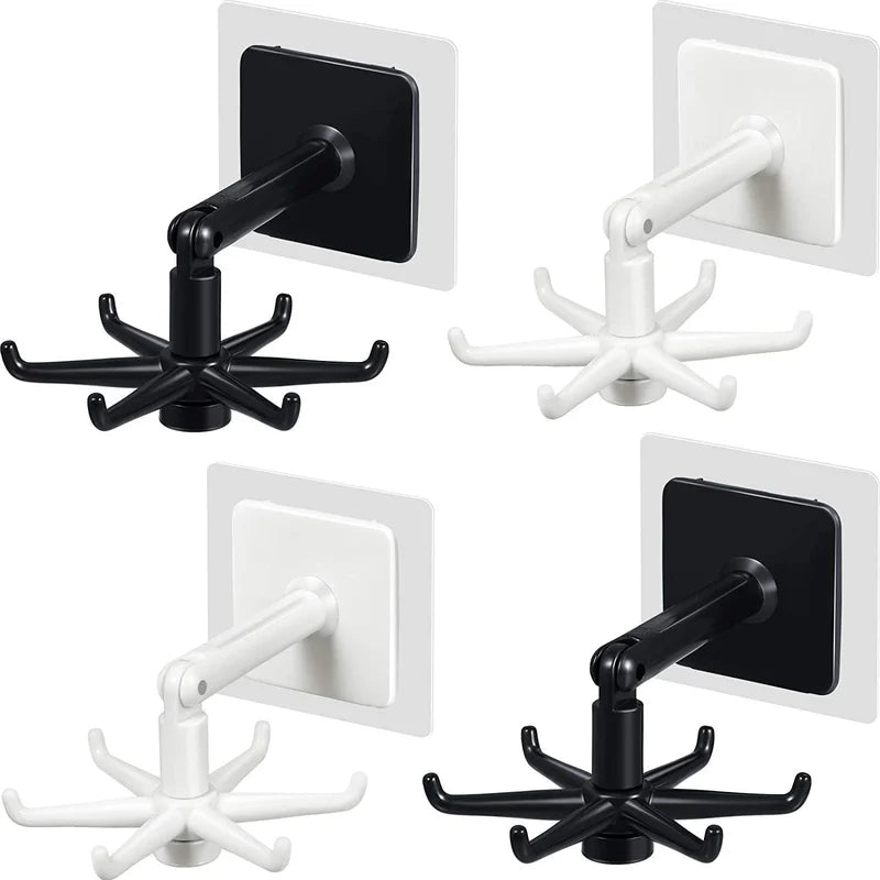 HookFlow™ 360° drehbarer selbstklebender Universalhaken