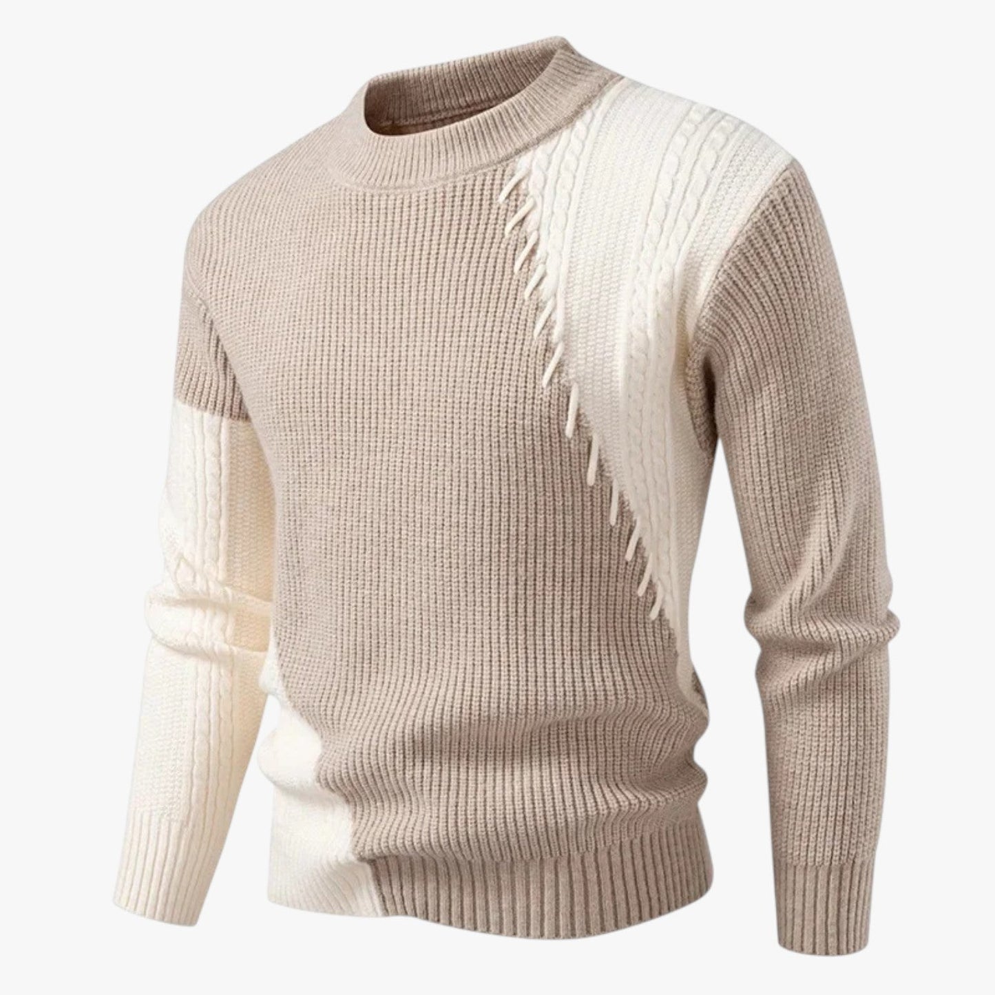 Felix | Oversize Herrenpullover, warm und elegant, Farbabgleich, für den Herbst