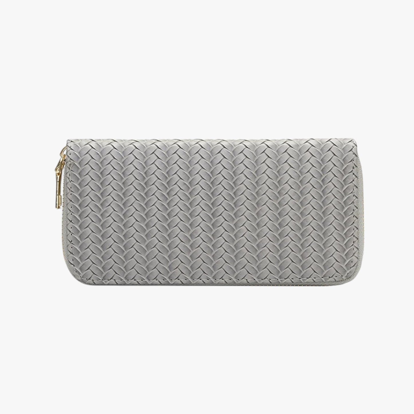 Elfenbein | Elegantes langes Portemonnaie mit Handytasche und Kartenfach