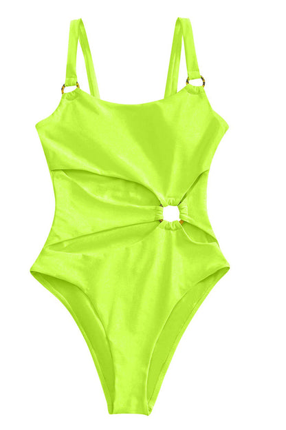 Ocean Whisper™ - Einteiliger Badeanzug mit Ringausschnitt
