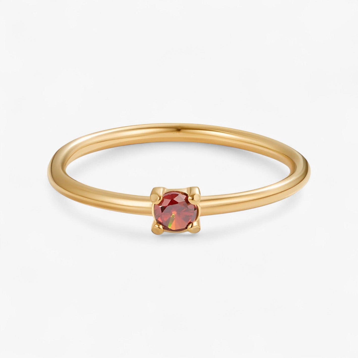Geburtsstein 18K Ring