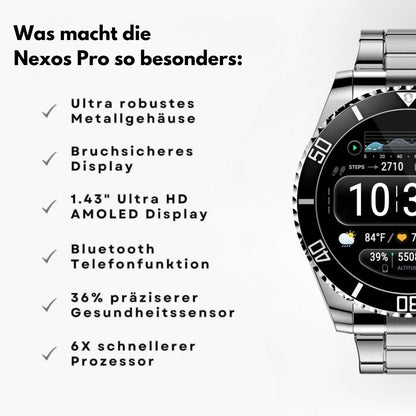 Nexos Pro Smartwatch - Unzerstörbare Militär-Uhr (2025)