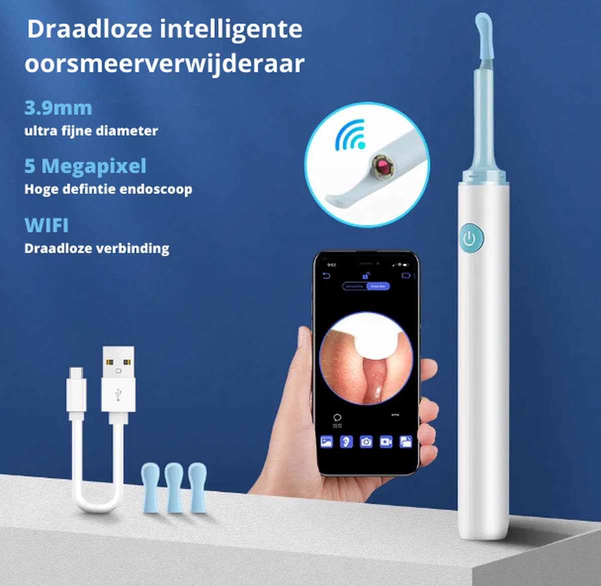 ClearScope™ -Kabelloser WLAN-Ohrreiniger | 50 % RABATT