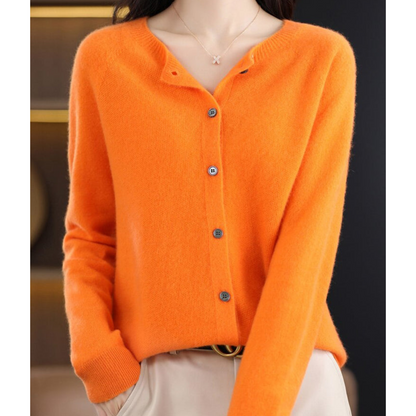 Damen Rundhals-Cardigan – Amalia