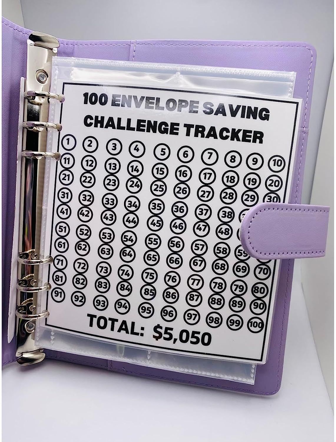 Savlope™ - 100 Umschläge Spaarchallenge Karte