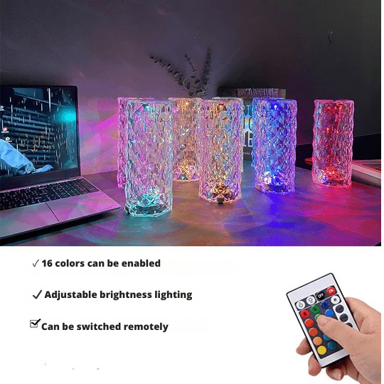 LumaSerene™ Dekorative LED-Lampe im Kristallstil