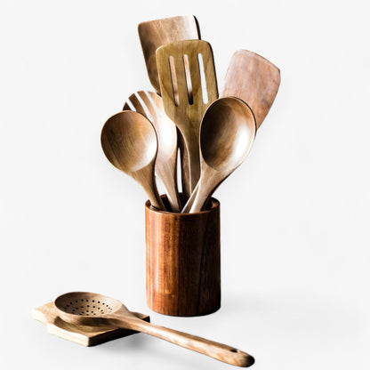 Holzküchenset | Nachhaltig und Elegant