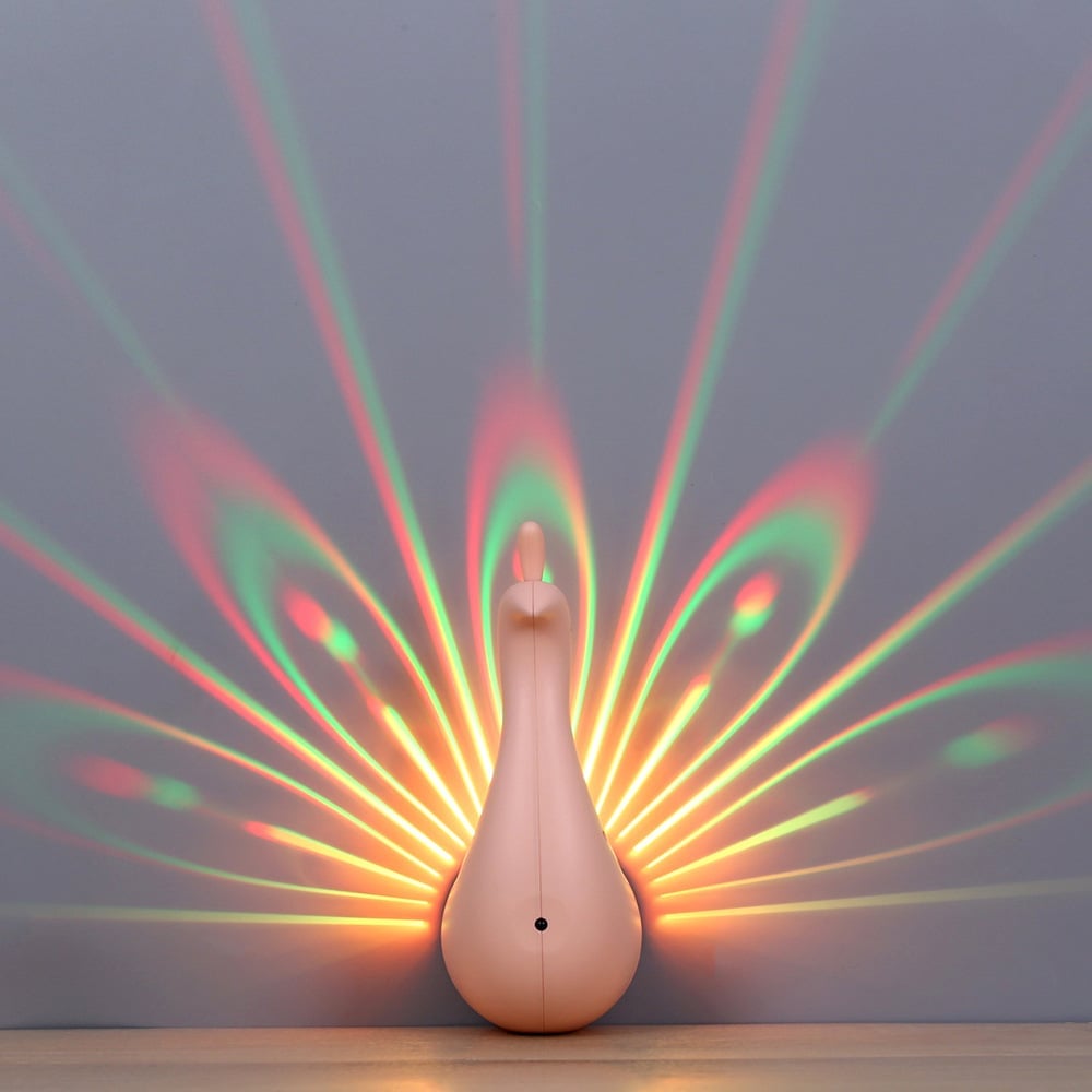 GlowFeather™ - Peacock LED-Projektor