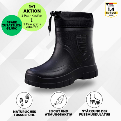 RainTex - ergonomische & wasserdichte Thermo-Regenstiefel für den Winter