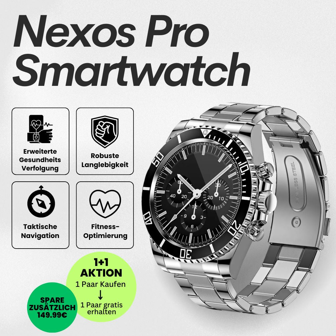 Nexos Pro Smartwatch - Unzerstörbare Militär-Uhr (2025)
