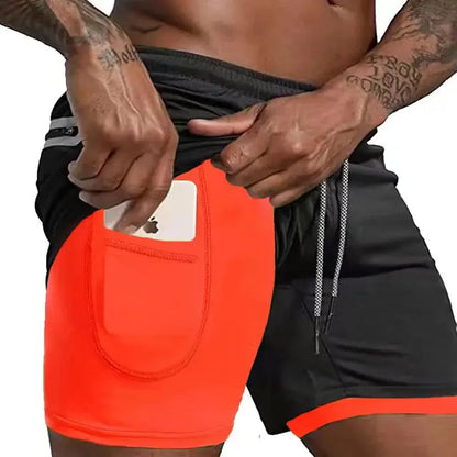 Herren Laufshorts mit doppeltem Layer – Mailand