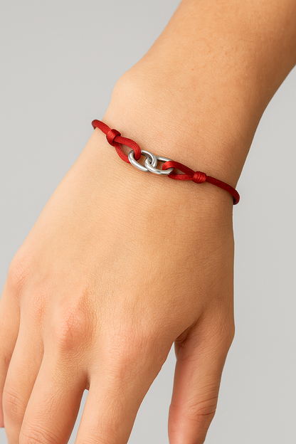 Lowen | Kordelarmband mit Bicolor-Glied