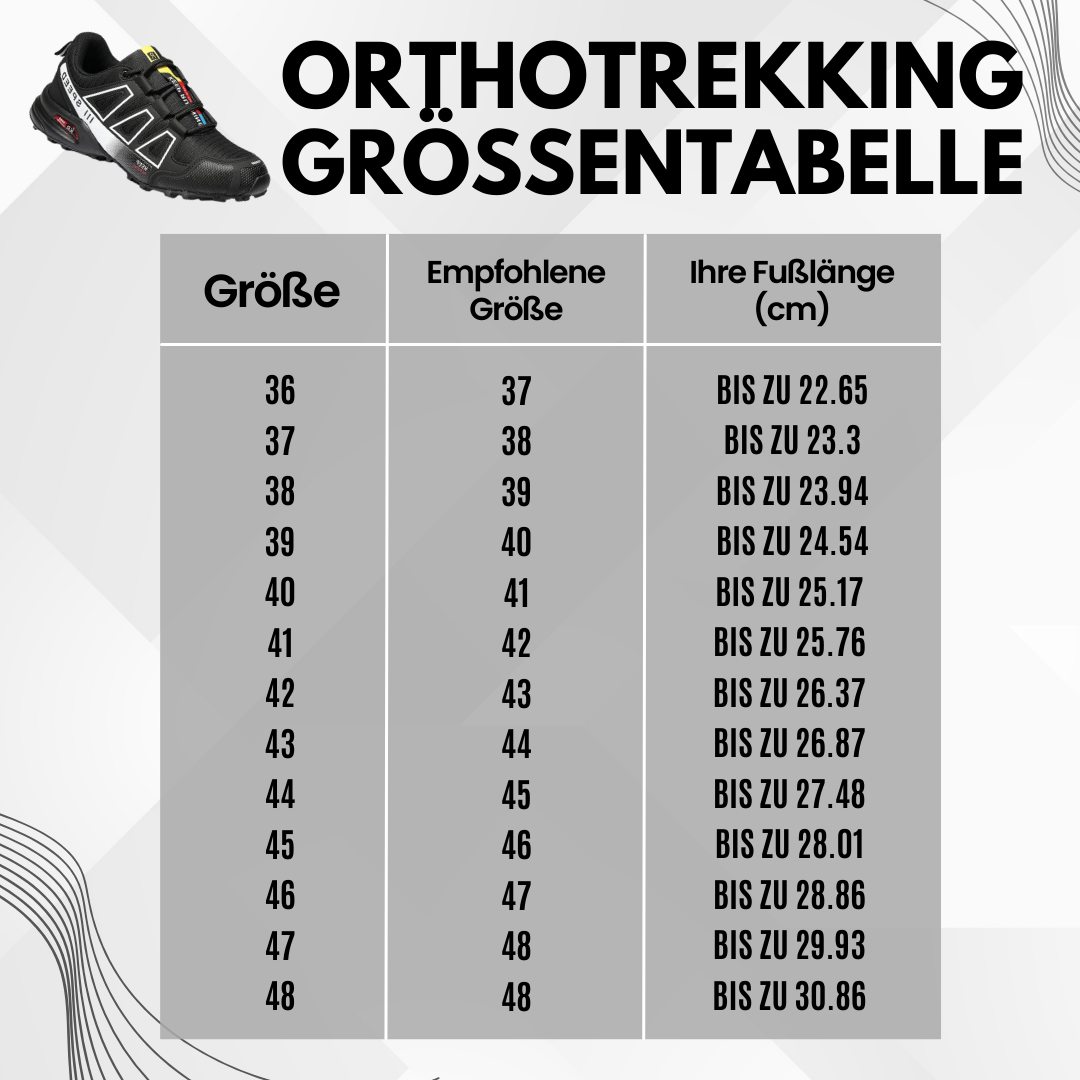 OrthoTrekking – Ergonomische Wanderschuhe für sicheres, gelenkschonendes Gehen für Senioren