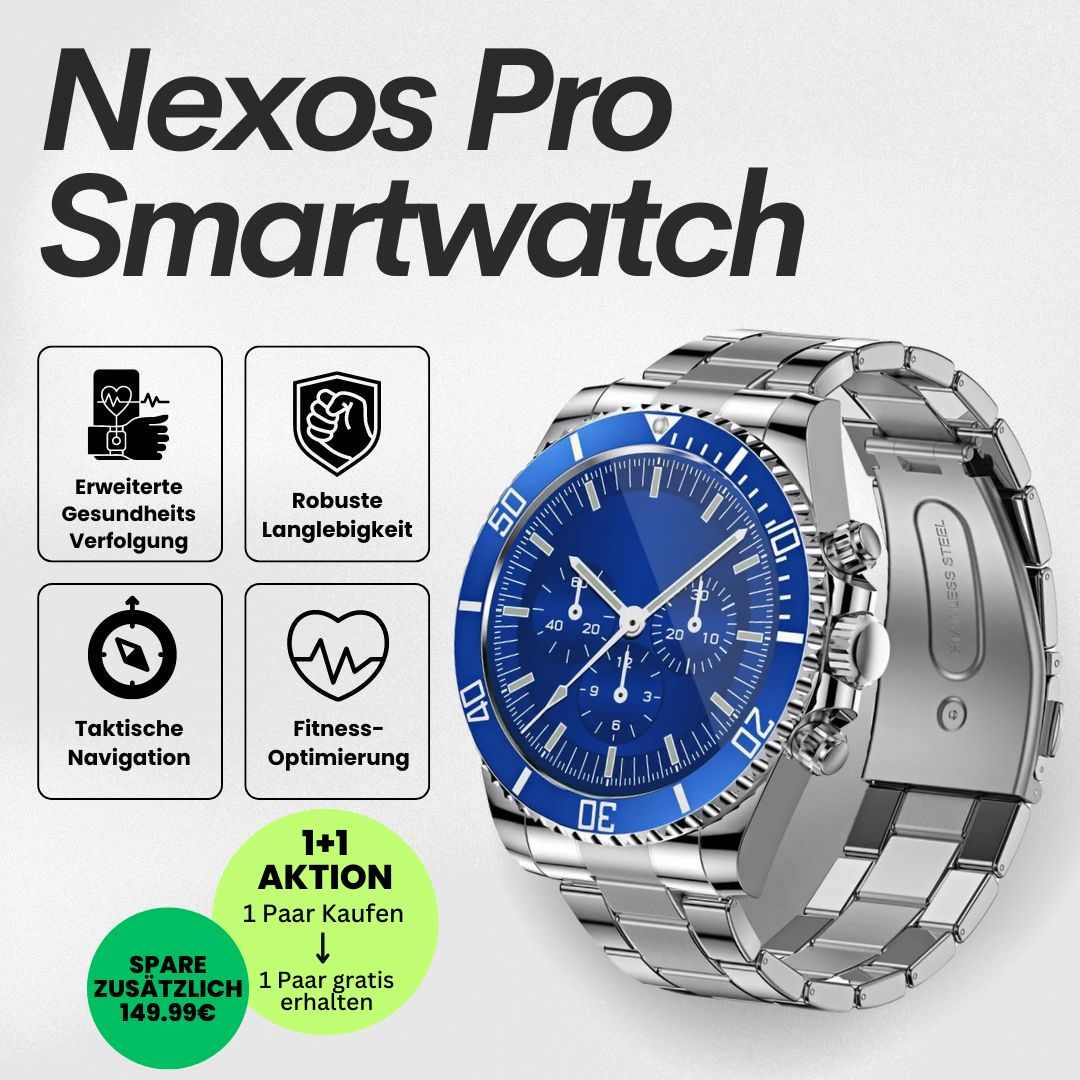 Nexos Pro Smartwatch - Unzerstörbare Militär-Uhr (2025)