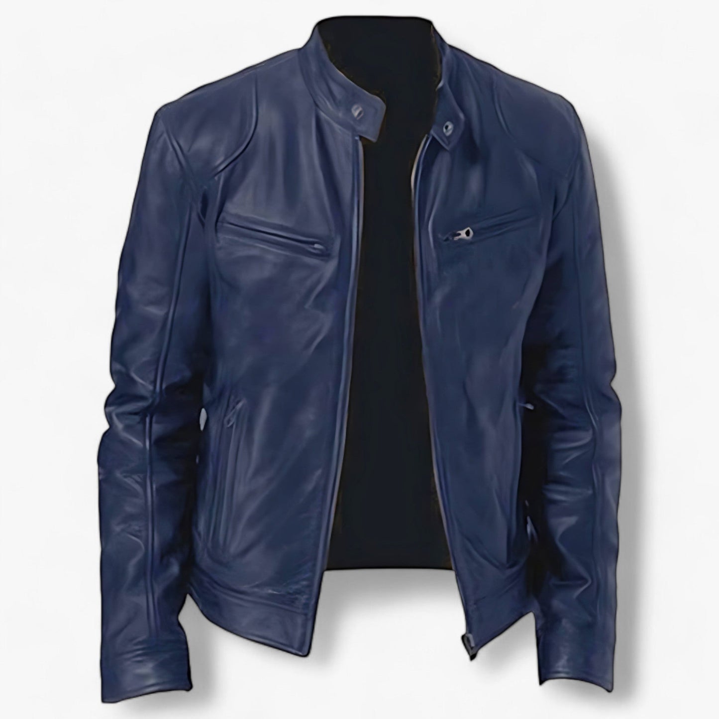 Basile | Lederjacke für Männer für Motorrad - Slim Fit und Windschutz