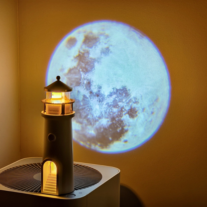 LunaBeam™ - Mondschein-Leuchtturm-Projektionslampe Bluetooth-Lautsprecher