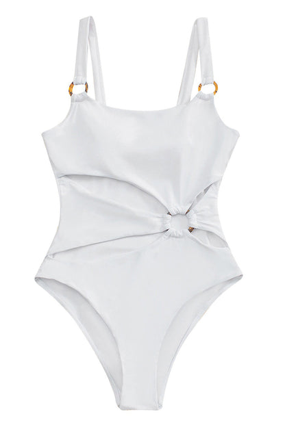 Ocean Whisper™ - Einteiliger Badeanzug mit Ringausschnitt