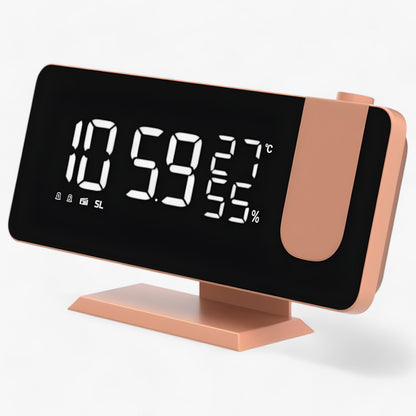 Intelligenter Wecker - FM-Radio & LED-Display mit 180° Uhrprojektion
