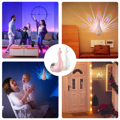 GlowFeather™ - Peacock LED-Projektor
