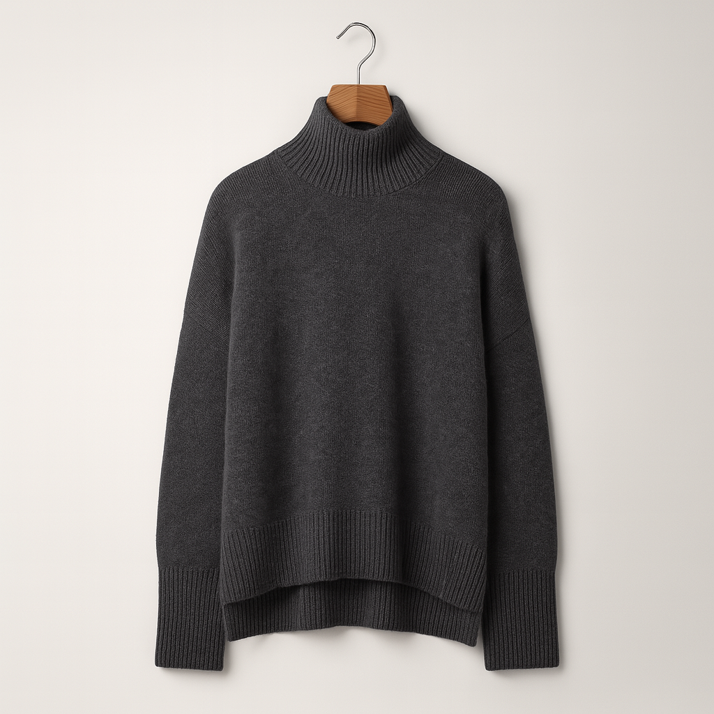 Luxuriöser Kaschmir-Rollkragenpullover für Damen – Amira