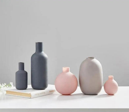 Moderne Keramikvasen-Kollektion | Mehrfarbige Stilvolle Minimalistische Wohnungsdekoration