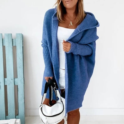 Lässiger Damen Kapuzen-Cardigan – Noelia