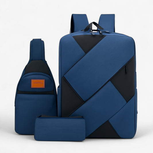 Evan | Set 3 in 1 mit Rucksack und passenden Accessoires
