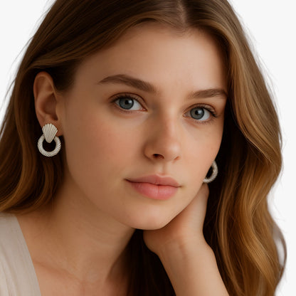 Irene | Eleganz ohne Piercing – Clip-On-Hängeohrringe