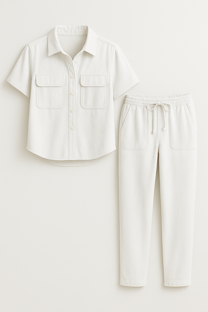 Cora | Damen Elegantes Baumwoll Sommer Outfit