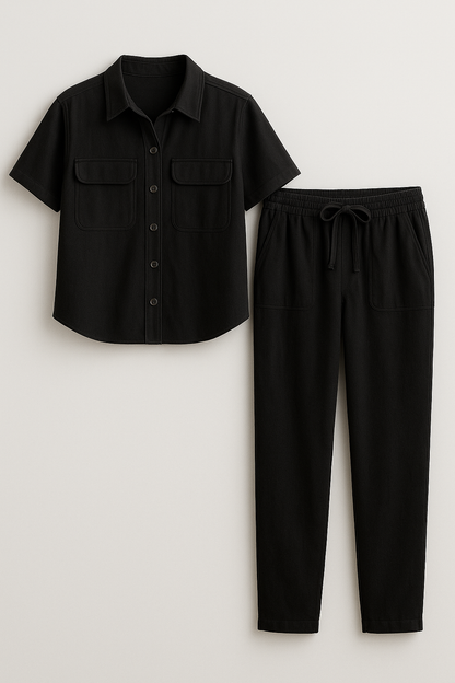 Cora | Damen Elegantes Baumwoll Sommer Outfit