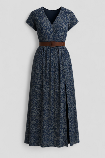 Nelle | Damen Elegantes Sommerkleid Maxi Kleid