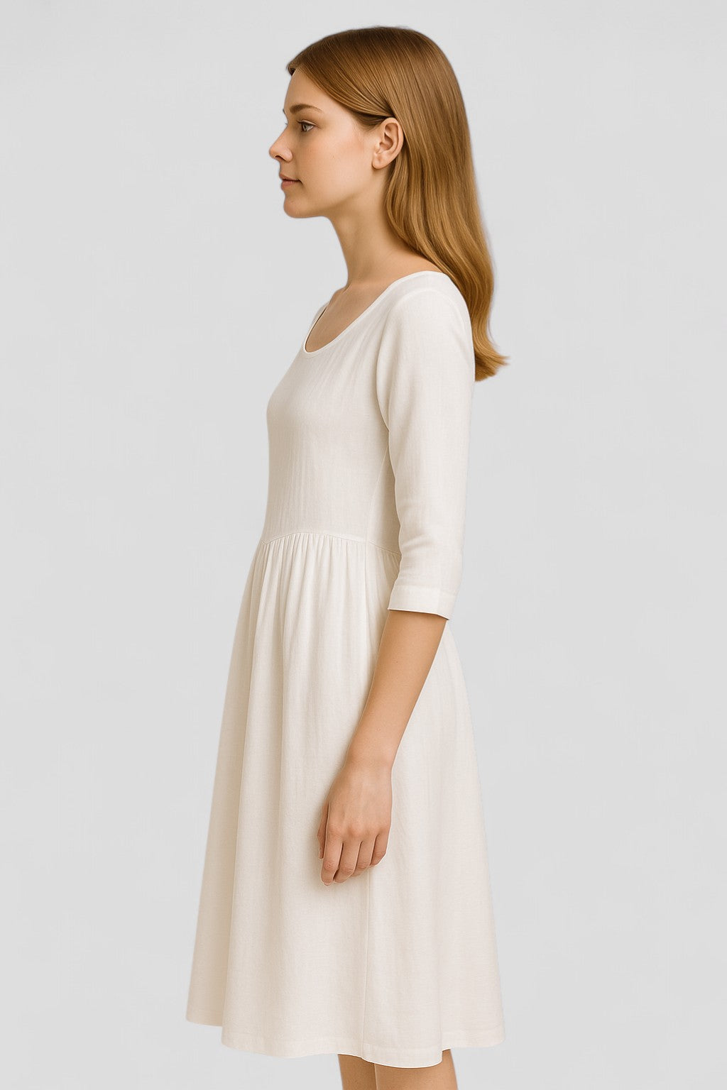 Rita | Damen Lässiges Leinenkleid für den Sommer