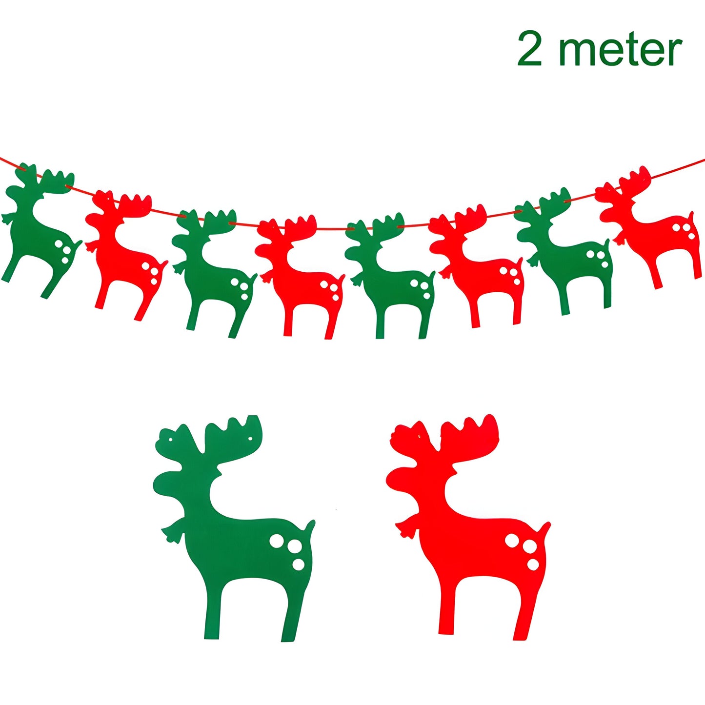MerryBanner | Weihnachtsbanner-Girlande – verleihen Sie Ihrem Zuhause eine festliche Note