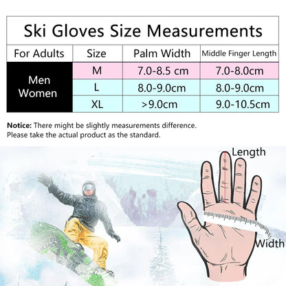 FrostGuard | Wasserdichte Skihandschuhe - Touchscreen & thermische Wärme