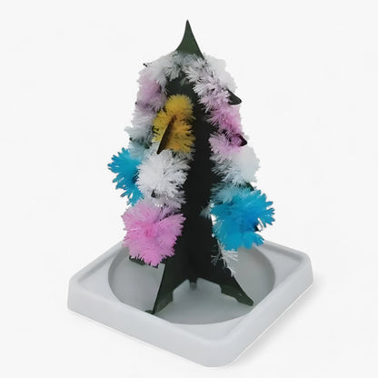 Magischer Weihnachtsbaum aus Kristall - Wissenschaftliche und festliche Dekoration