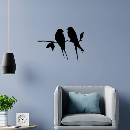 Gartendekoration | Metallvogel-Silhouette – Kunst im Hintergarten