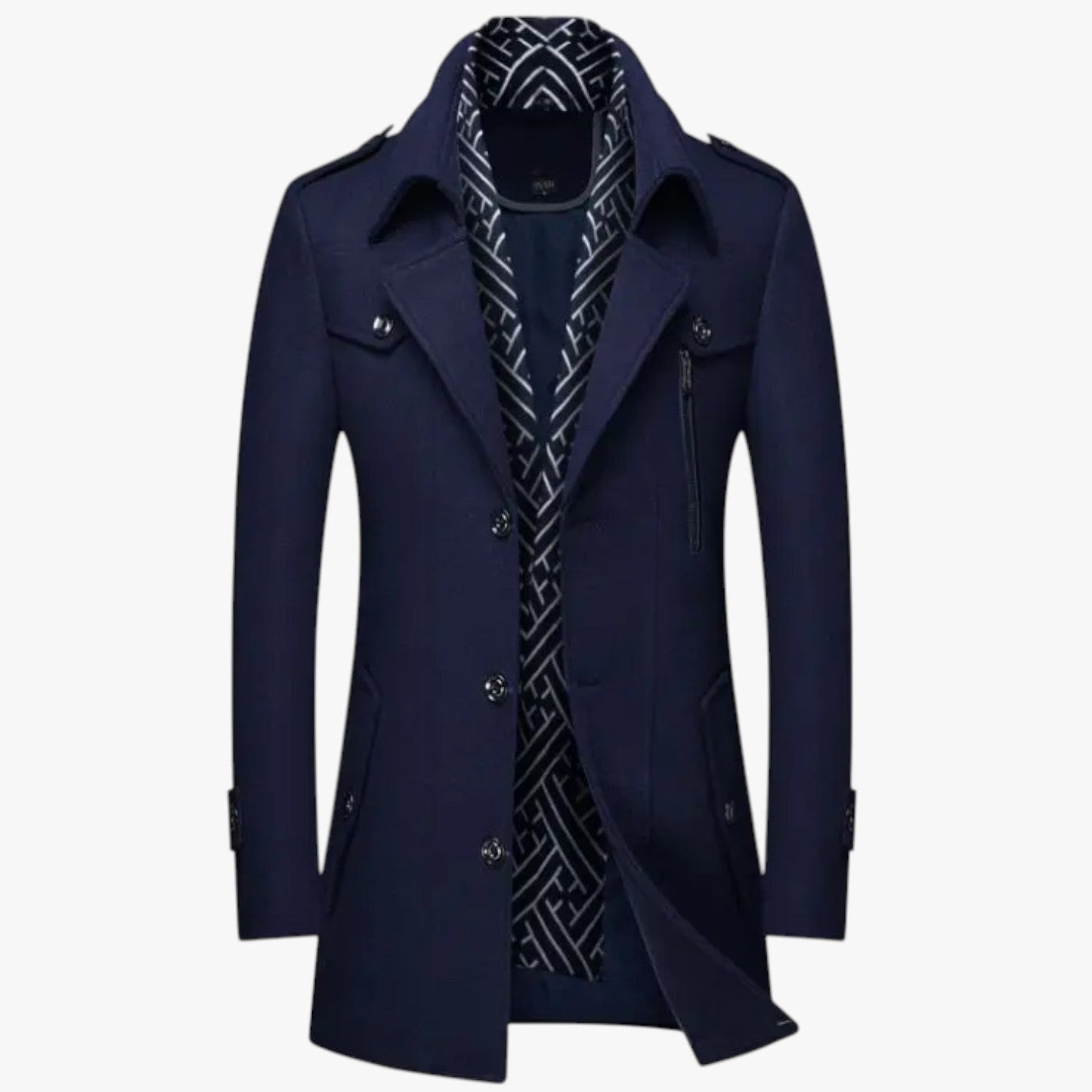 Dalton | Eleganz und Wärme - Langer Wollmantel für den Winter