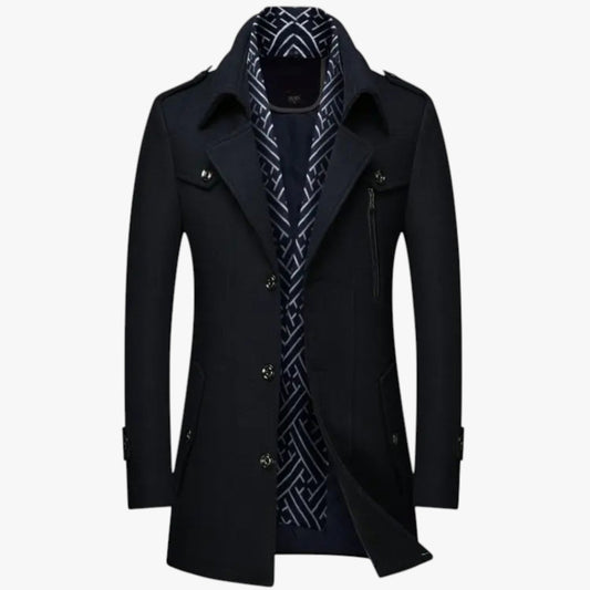 Dalton | Eleganz und Wärme - Langer Wollmantel für den Winter