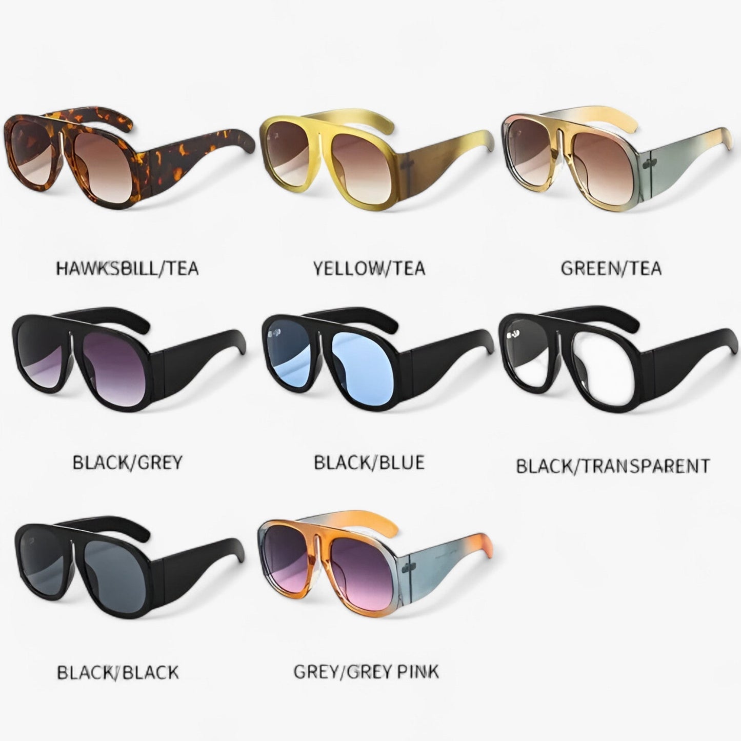 Lorenzo | Retro-Stil oversized runde Sonnenbrille