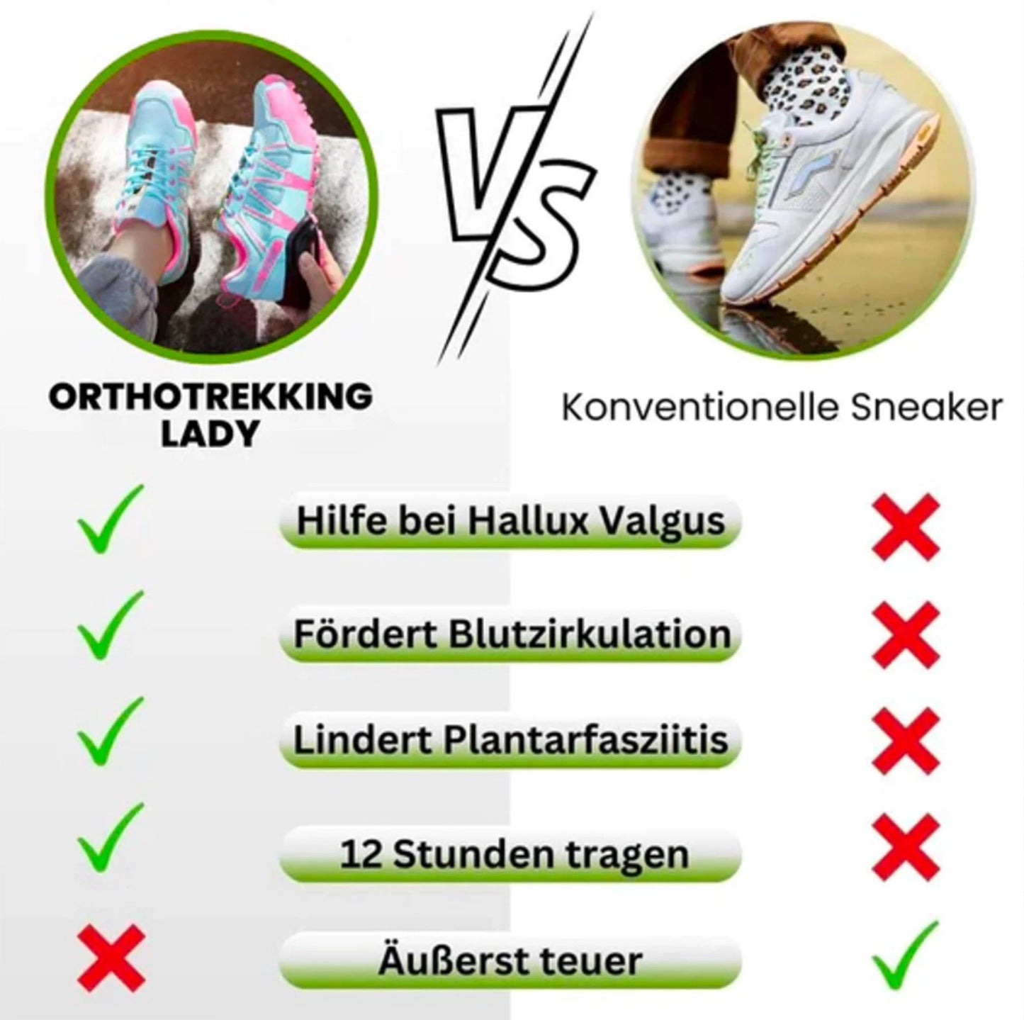 OrthoTrekking Lady™ – Ergonomische Trekking- und Wanderschuhe für Damen