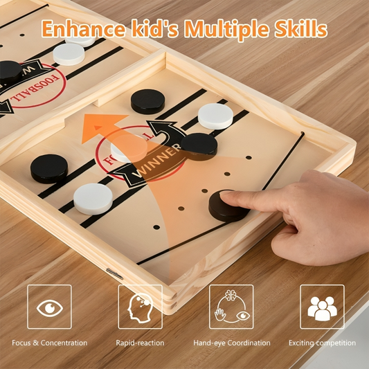 SkillShot™ | Hölzerne Puckschleuder Geschicklichkeitsspiel