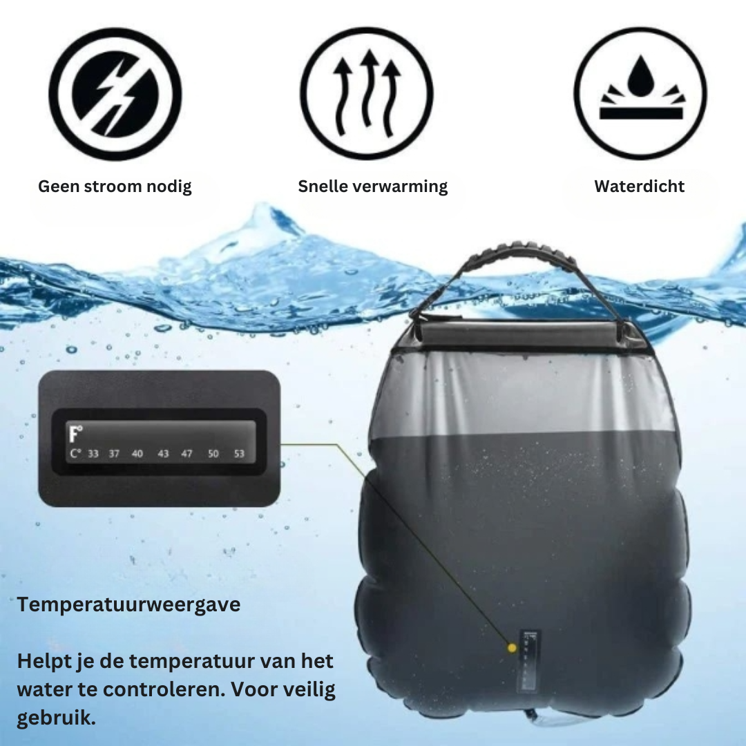SunShower Pro™- Deine warme Dusche, immer und überall!