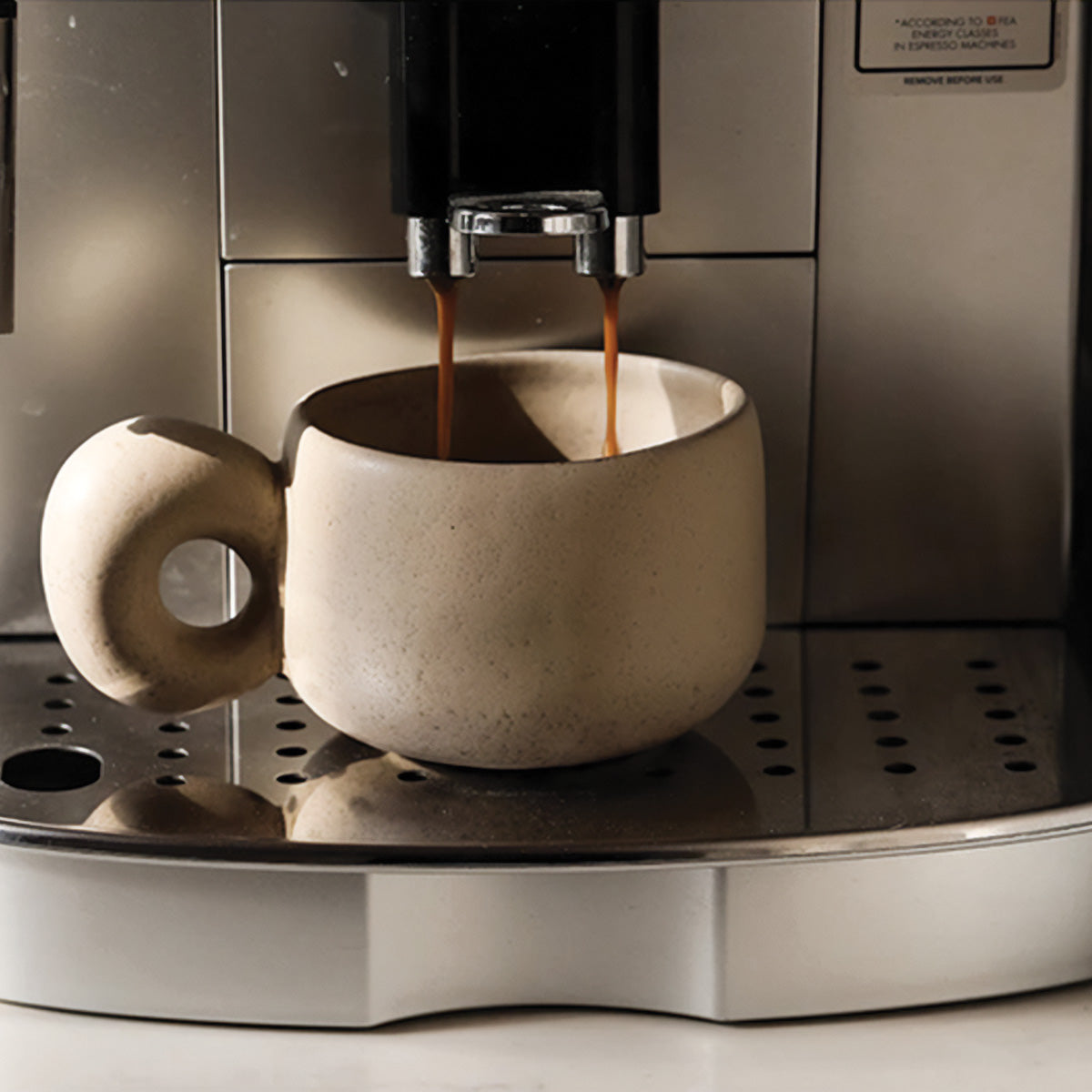 Louv Handgefertigte Steinbecher | Einzigartiges Keramikgeschirr