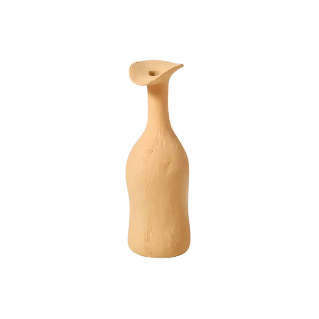 Moderne Morandi-Keramikvase | Schlankes, raffiniertes Akzentstück