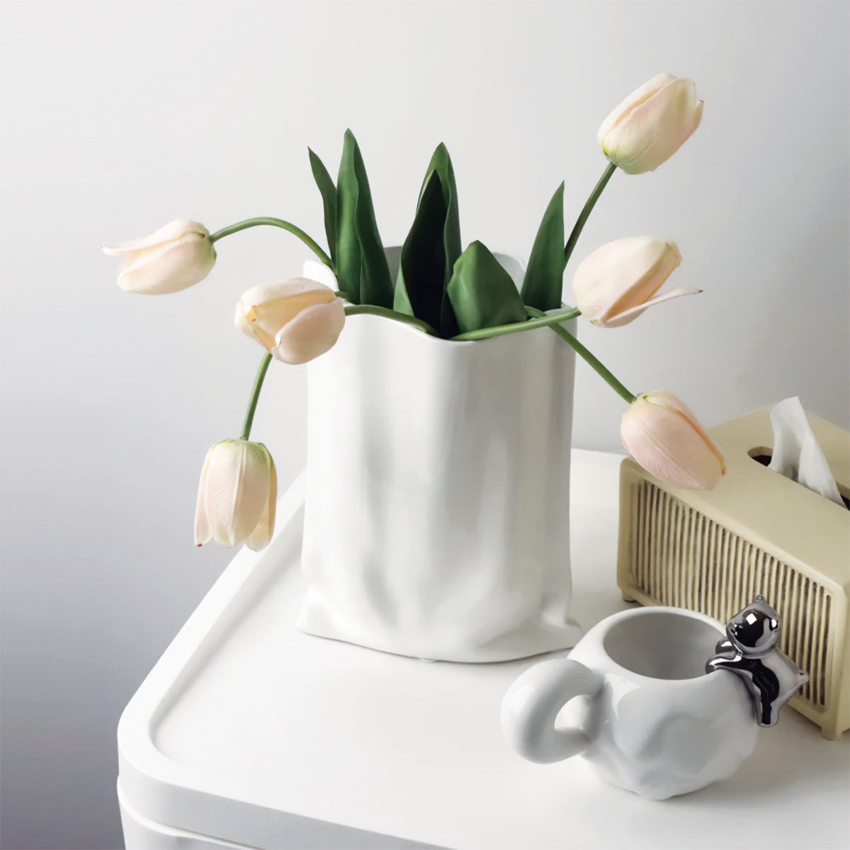 Geschmückter Blumenstrauß mit Rand | Zeitgenössische Dekoration, perfekt für alle Räume