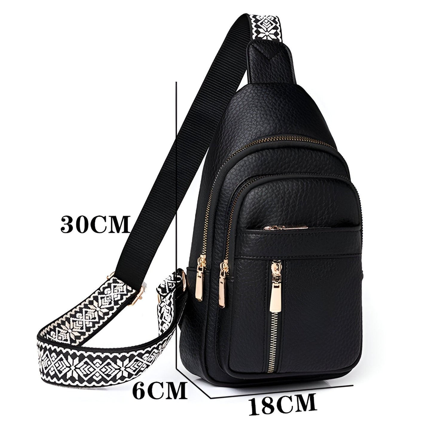 Moderne PU-Leder Brusttasche – Elegant & Vielseitig
