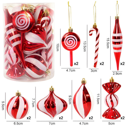 Rote Weihnachtskugeln – festliche Ornamente und Weihnachtsgeschenke
