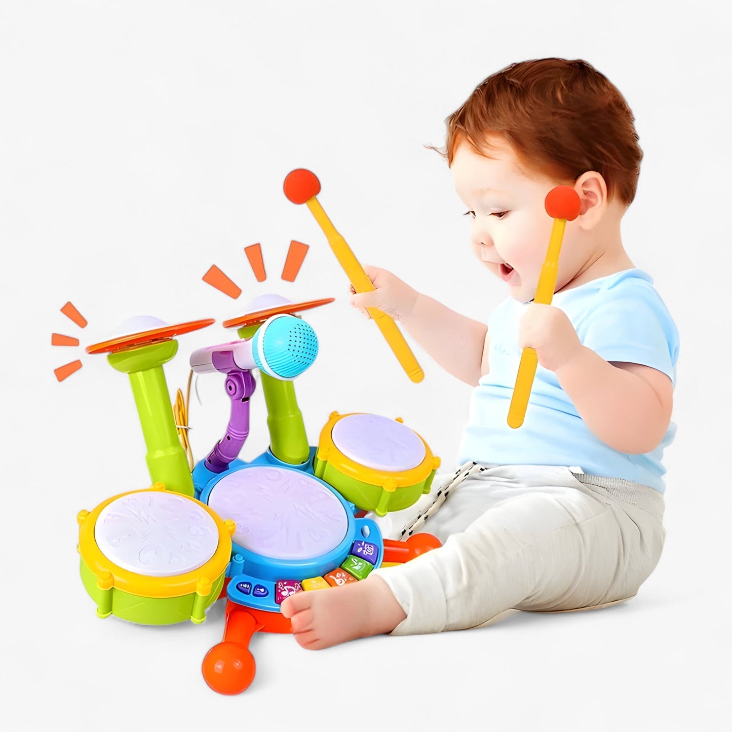Kayden | Bildungstrummset für Kleinkinder – Musik & Spaß in Einem
