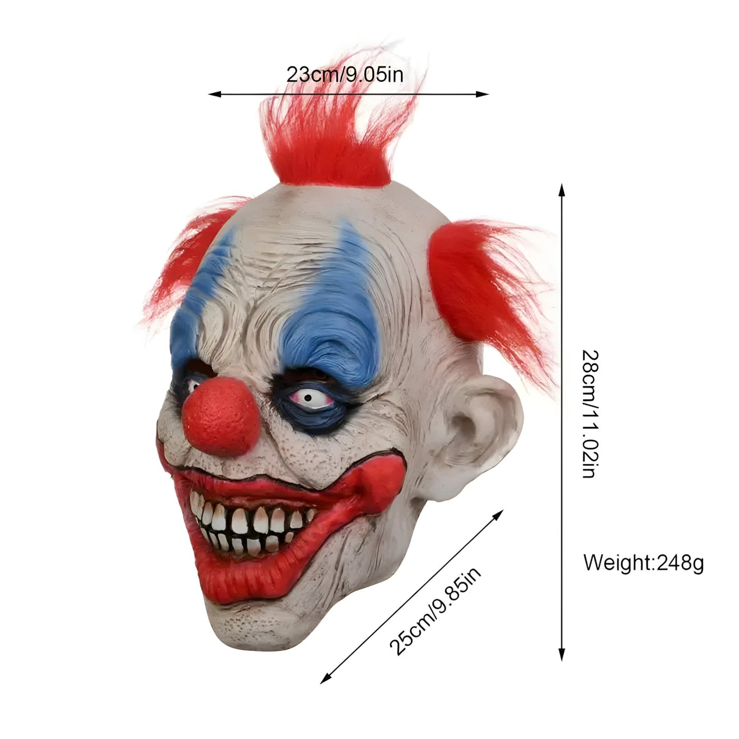 Gruselige Clownmaske - Schauriger Halloween-Look